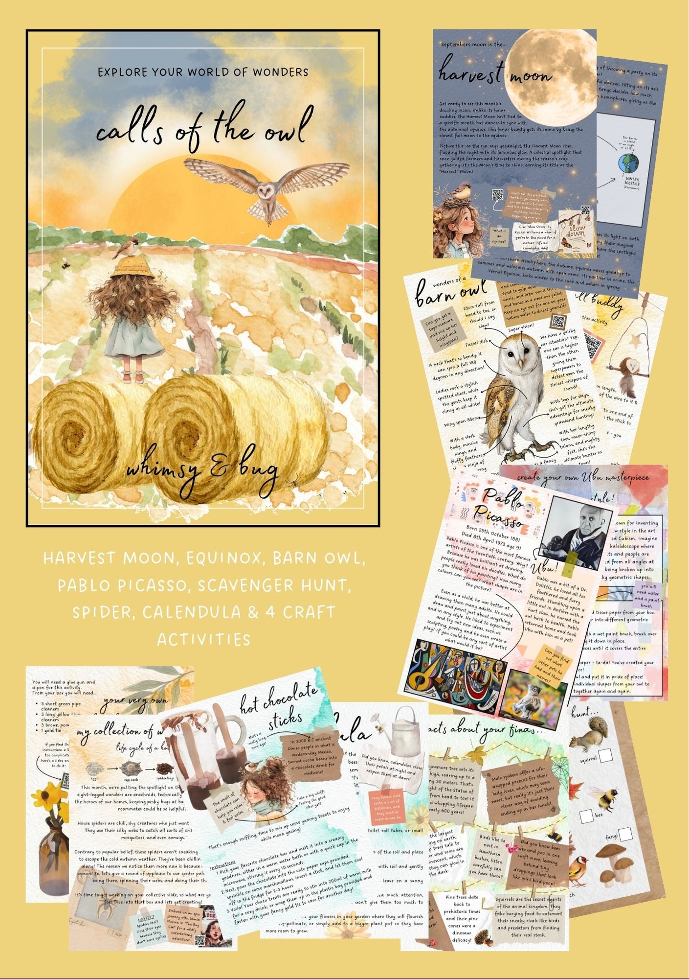 calls of the owl - september - digital download