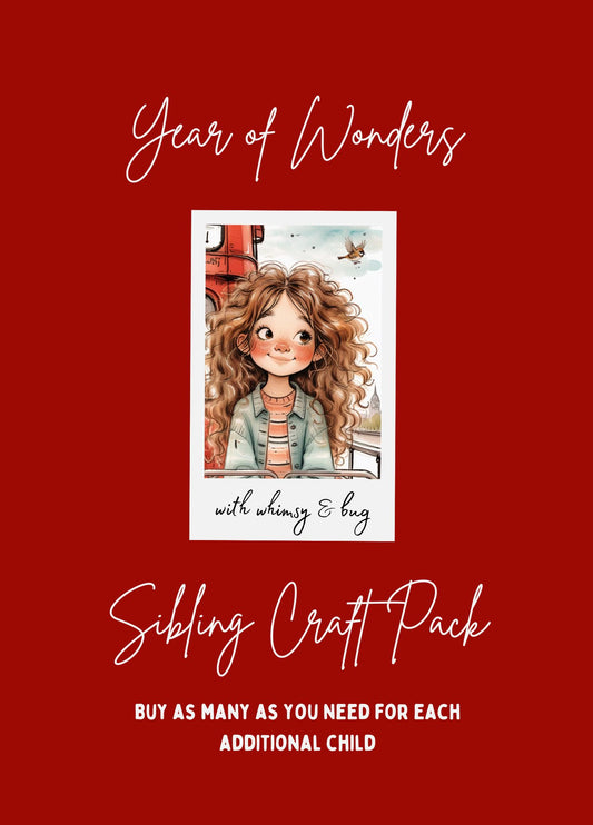 Sibling Craft Pack for Year of Wonders - ADD ON ONLY