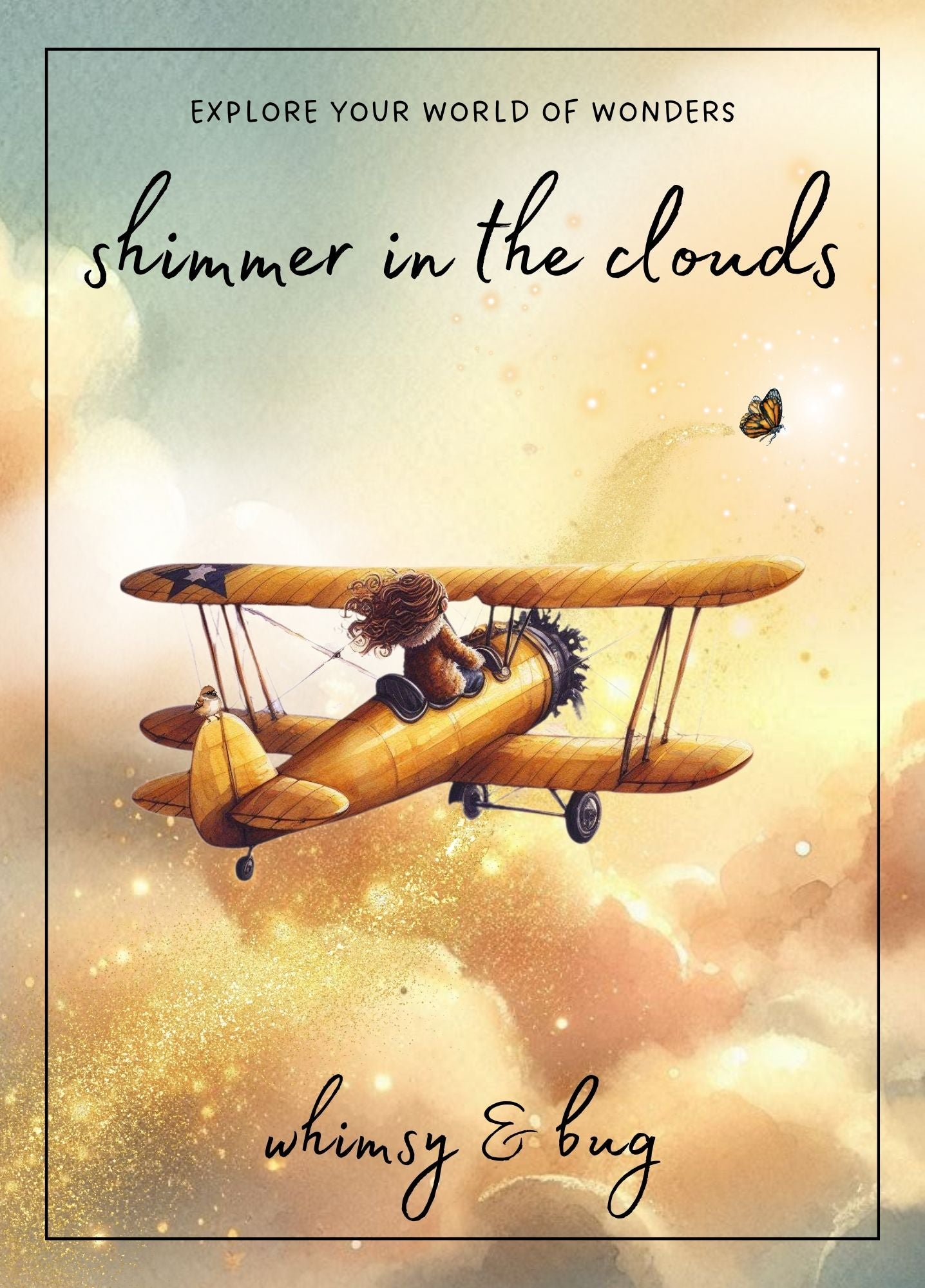 shimmer in the clouds - craft activity pack - june edition – whimsy & bug