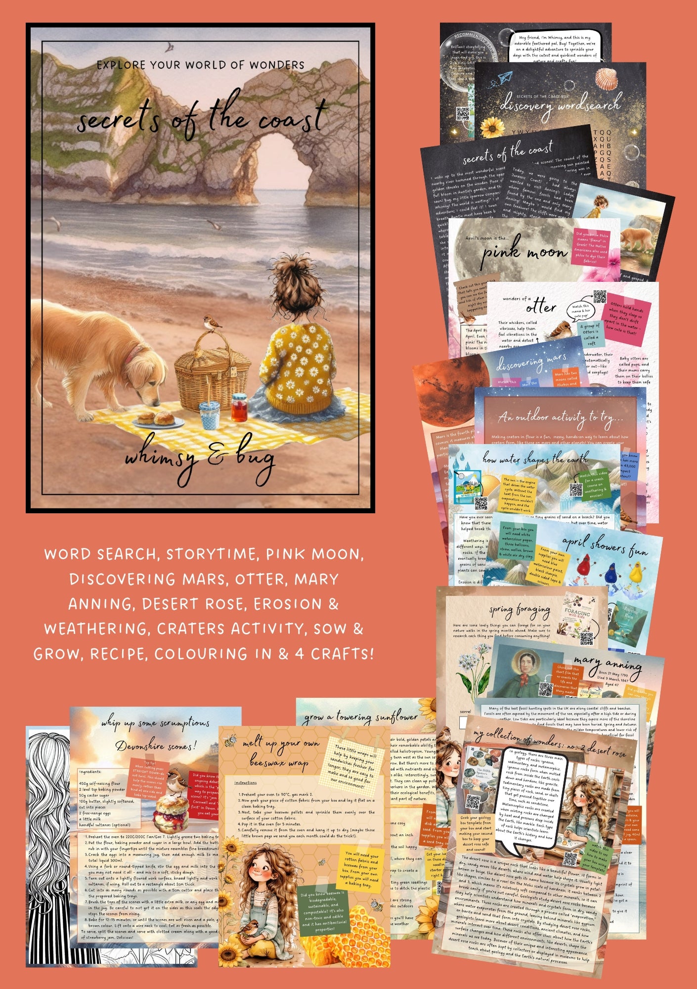 secrets of the coast - april - digital download – whimsy & bug