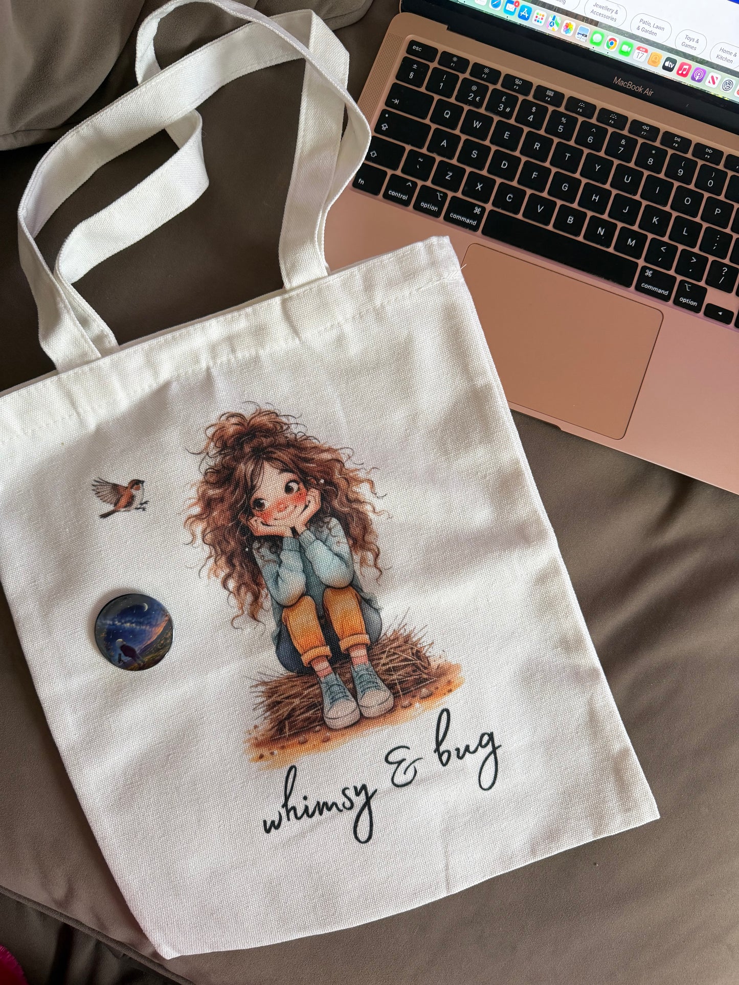 Whimsy & Bug Tote Bag