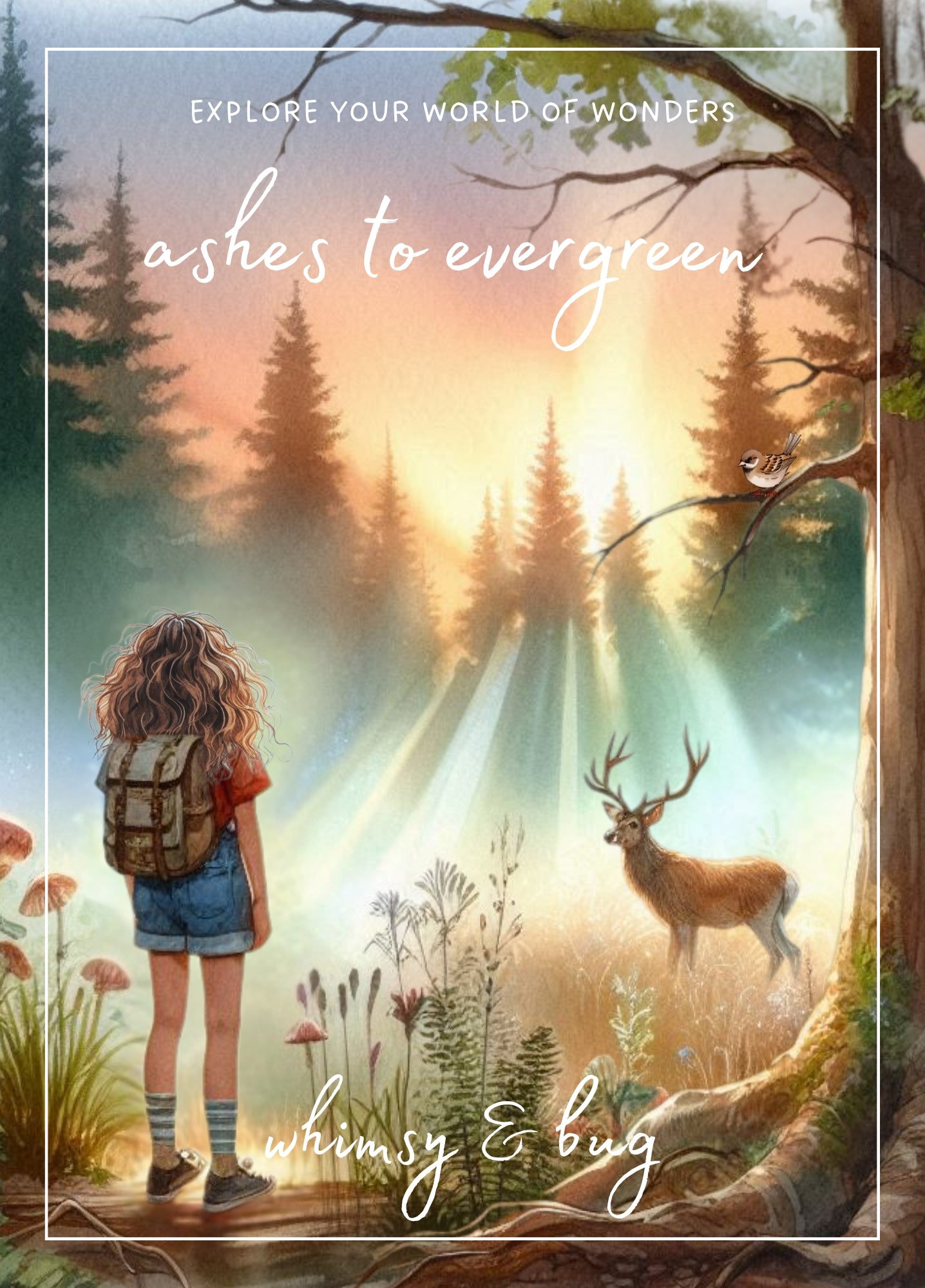 ashes to evergreen - craft activity pack - july edition – whimsy & bug