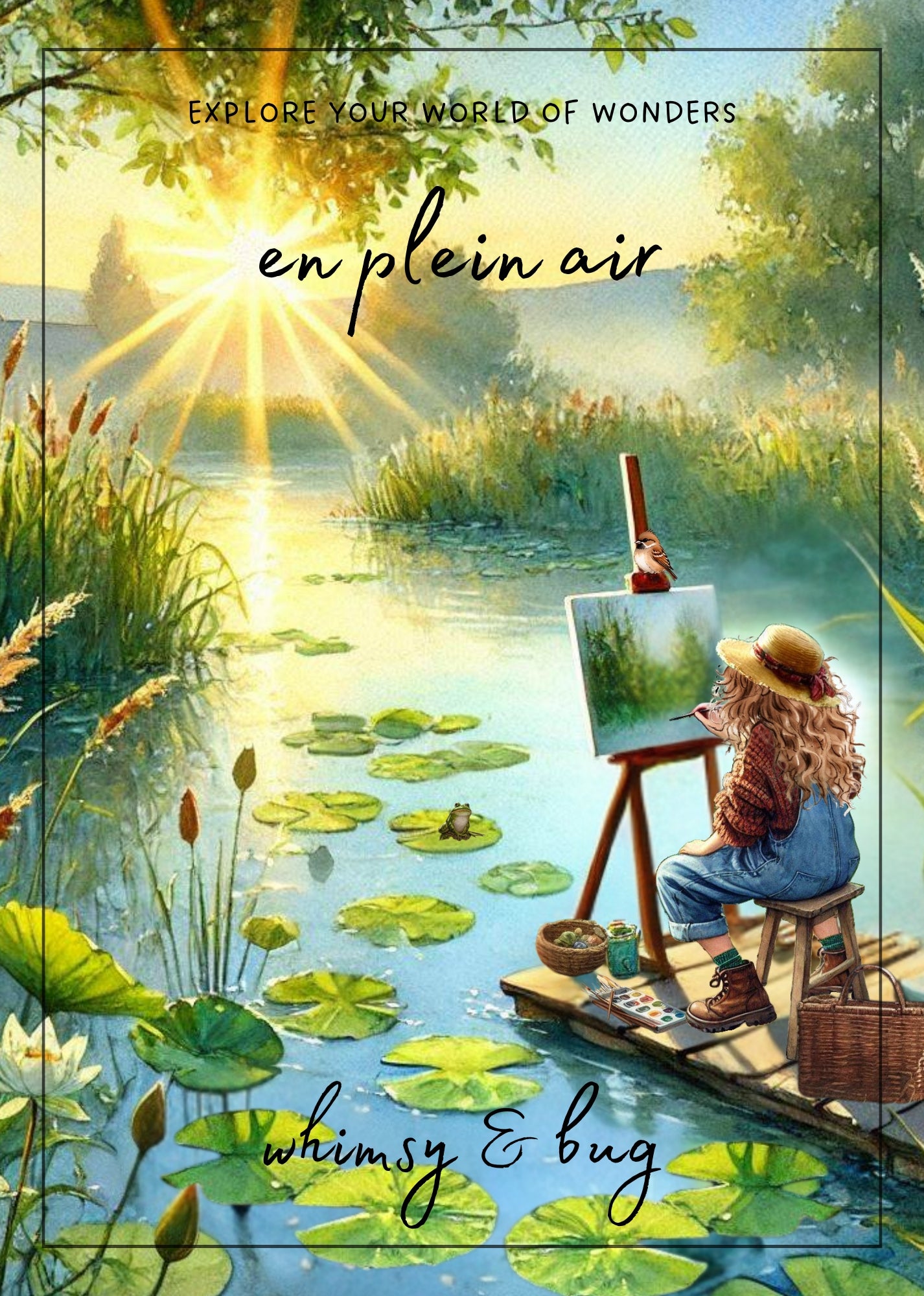 en plein air - craft activity pack - march edition – whimsy & bug