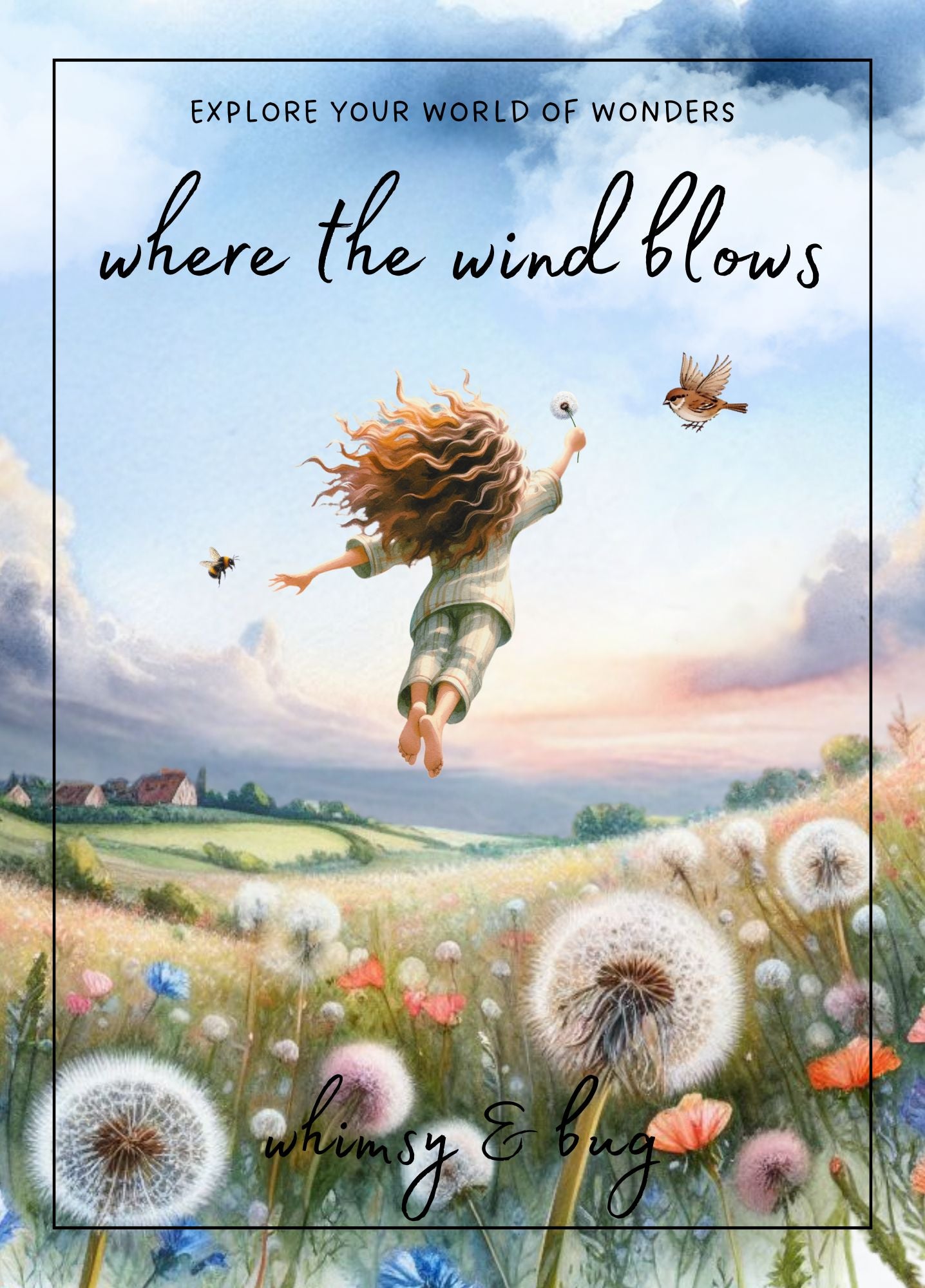 where the wind blows - craft activity pack - may edition – whimsy & bug